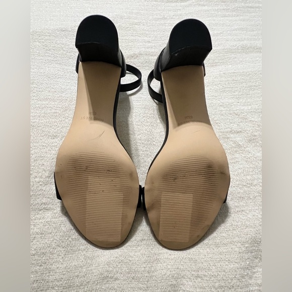 NIB Nine West Spruce Block Heeled Ankle strap sandals - Black Size 8.5 - Picture 9 of 10